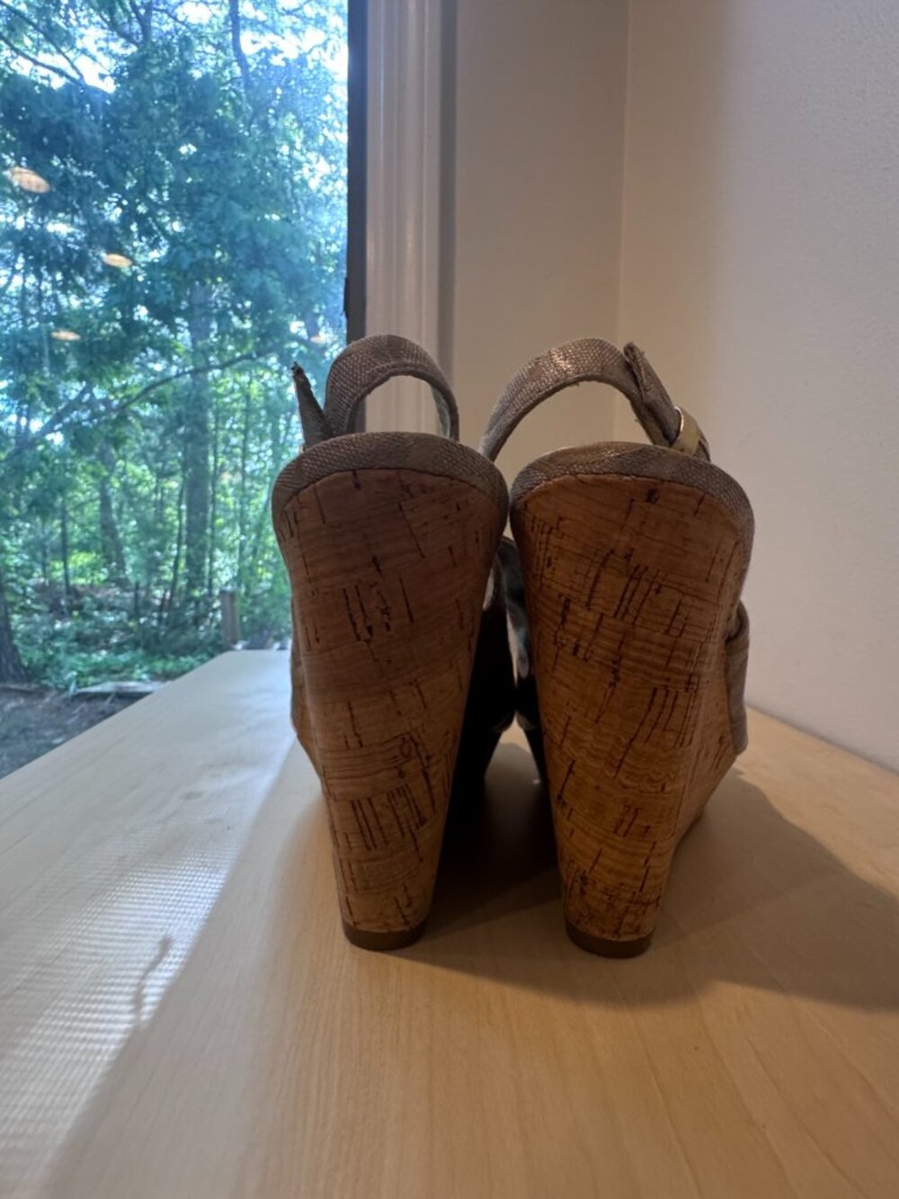 Coach Jessy Signature Cork Wedge Sandals – Gray – Women’s 7.5B 🤍🔥 - Picture 12 of 14